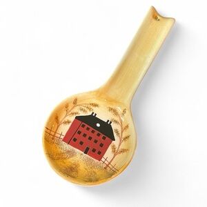 Vintage Casa Vero by ACK Hand Painted Ceramic Collectible Spoon Rest